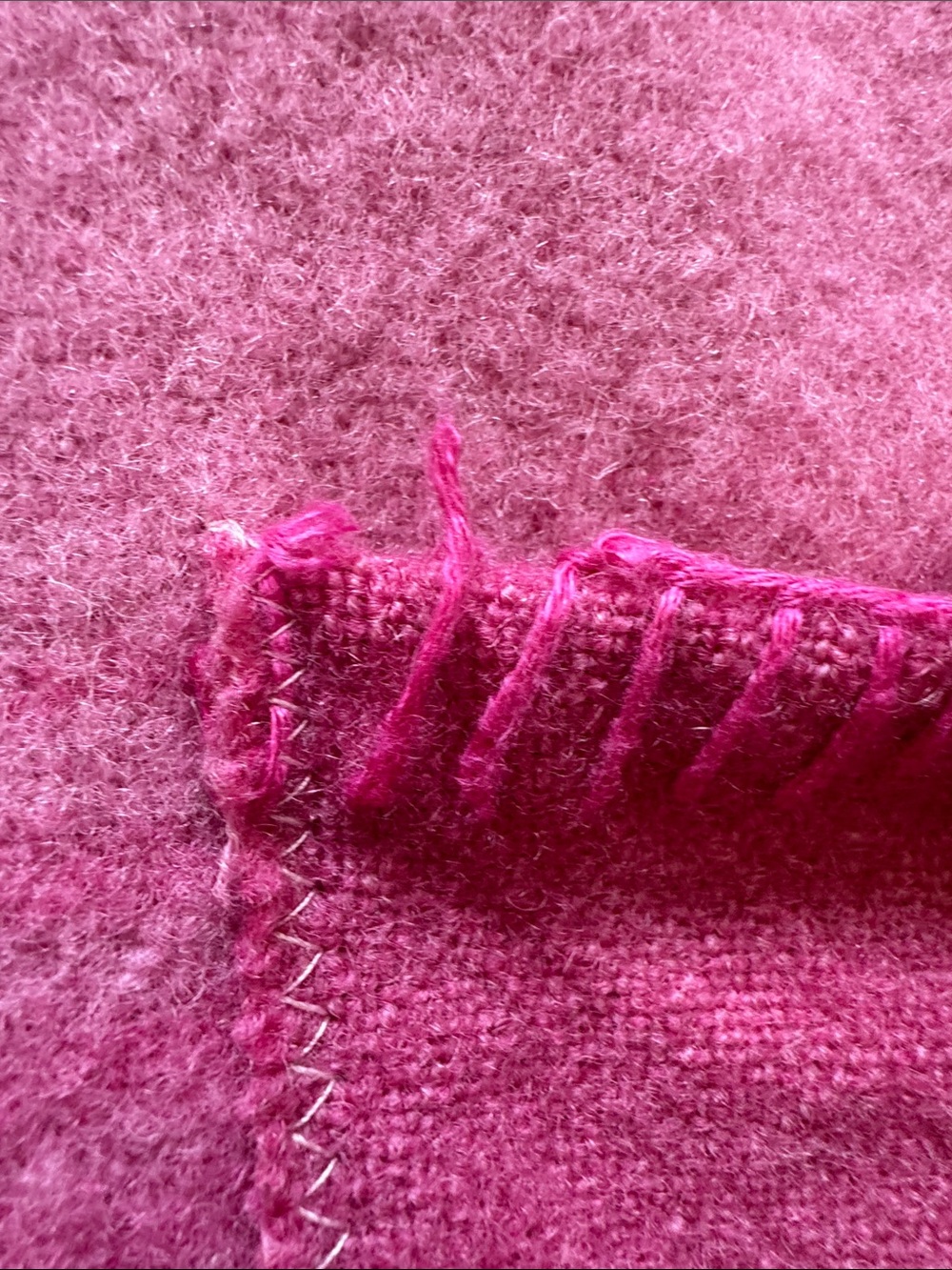 Pink Open Front Wool Jacket - Picture 3 of 12